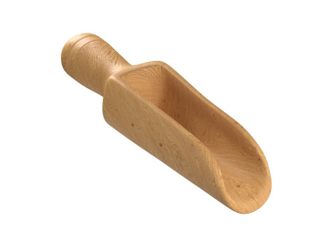 Wooden scoop 3D-Modell