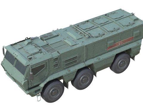 KAMAZ 63968 Typhoon MRAP Vehicle 3D 모델