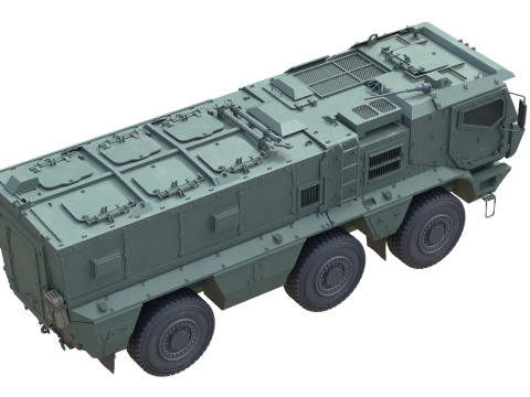 KAMAZ 63968 Typhoon MRAP Vehicle 3D 모델