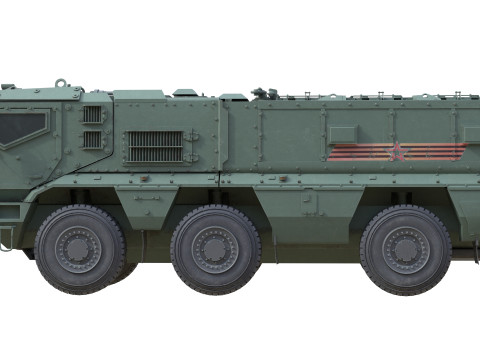 KAMAZ 63968 Typhoon MRAP Vehicle 3D 모델