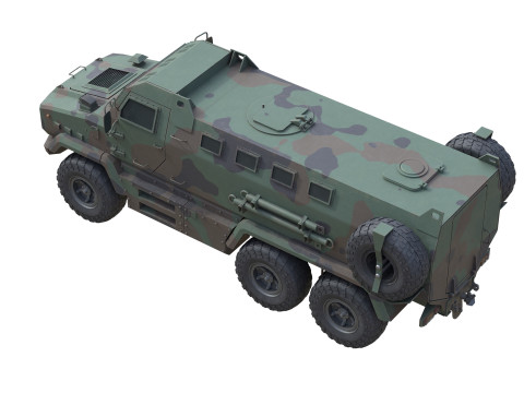 Kraz Shrek Military Vehicle 3D Модель