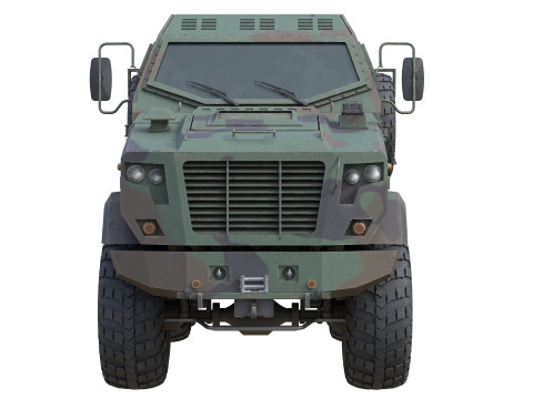 Kraz Shrek Military Vehicle 3D Модель