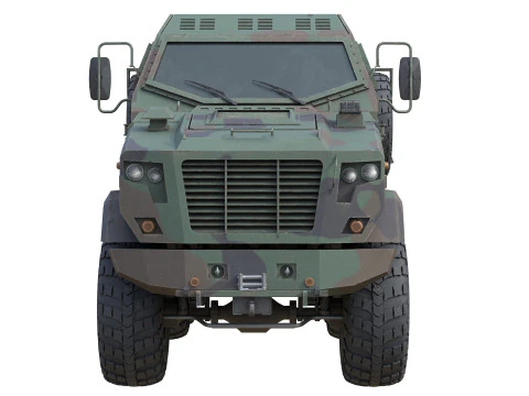 Veicolo militare Kraz Shrek Modello 3D