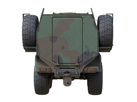 Kraz Shrek Military Vehicle 3D Модель