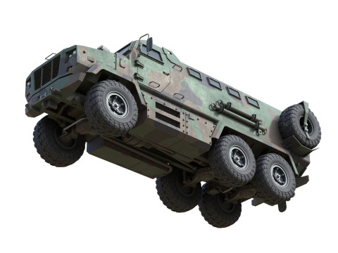 Kraz Shrek Military Vehicle 3D Модель