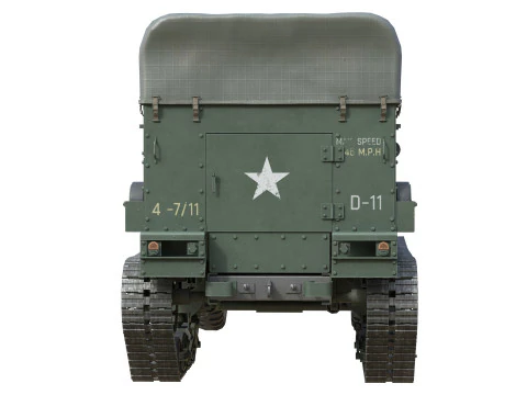 M5 Half Track Carrier 3D Model