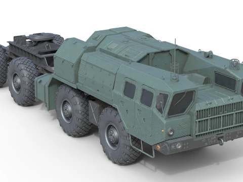 MAZ 74106 Semi Trailer 3D Model
