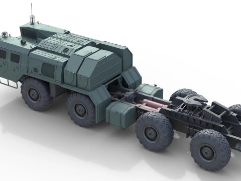 MAZ 74106 Semi Trailer 3D Model