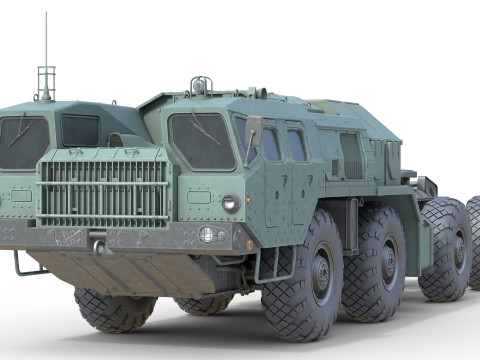 MAZ 74106 Semi Trailer 3D Model