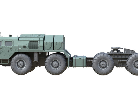 MAZ 74106 Semi Trailer 3D Model