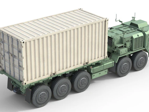 Camion portacontainer Oshkosh PLS A1 M1074A1 Modello 3D
