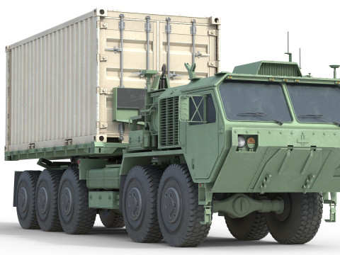 Oshkosh PLS A1 M1074A1 Contianer Truck Model 3D