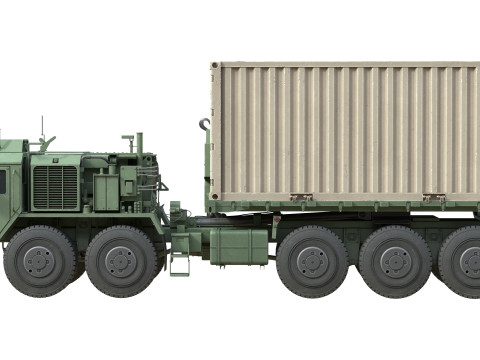 Oshkosh PLS A1 M1074A1 Contianer Truck Model 3D