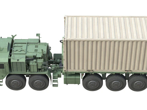 Camion portacontainer Oshkosh PLS A1 M1074A1 Modello 3D