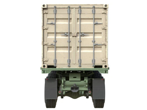 Camion portacontainer Oshkosh PLS A1 M1074A1 Modello 3D