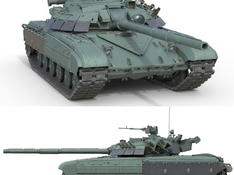 T64 Main Battle Tank 3D Model