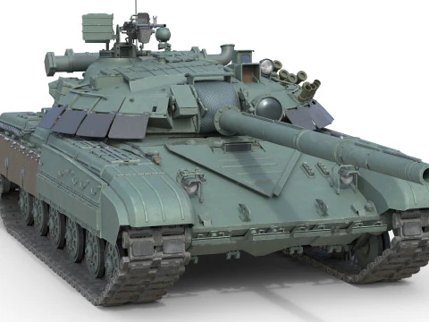 T64 Main Battle Tank 3D Model