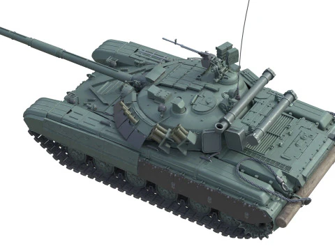 T64 Main Battle Tank 3D Model