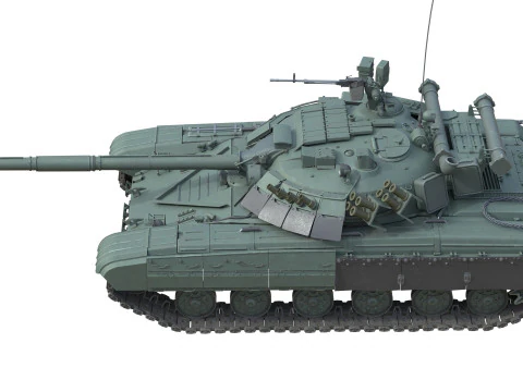 T64 Main Battle Tank 3D Model