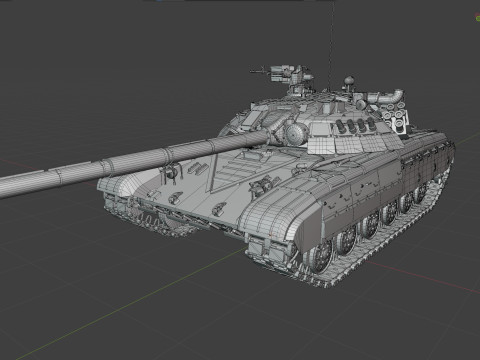 T64 Main Battle Tank Model 3D