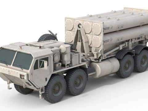 टर्मिनल उच्च ऊंचाई क्षेत्र रक्षा THAAD 3D मॉडल