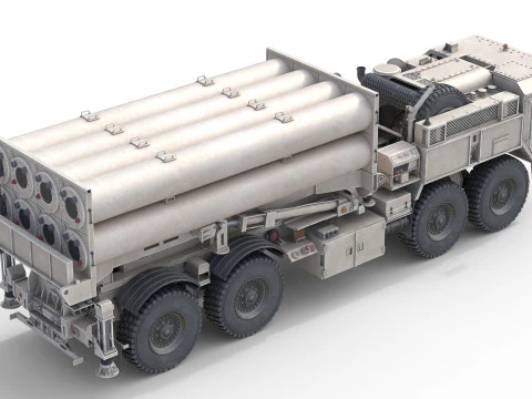 टर्मिनल उच्च ऊंचाई क्षेत्र रक्षा THAAD 3D मॉडल