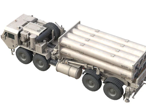 टर्मिनल उच्च ऊंचाई क्षेत्र रक्षा THAAD 3D मॉडल