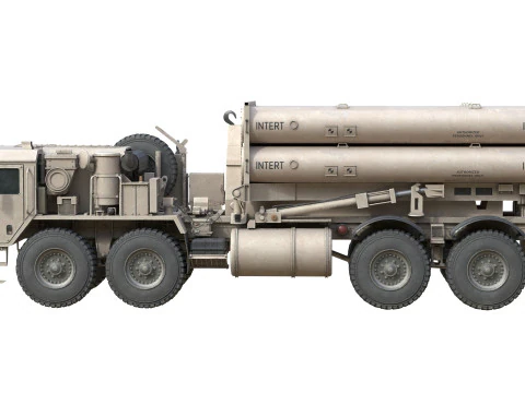 टर्मिनल उच्च ऊंचाई क्षेत्र रक्षा THAAD 3D मॉडल