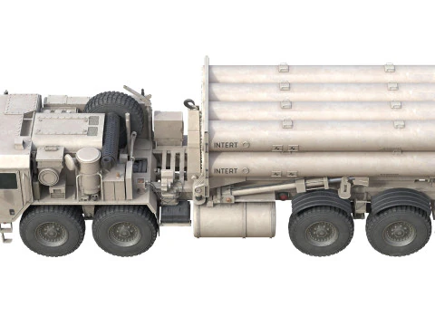 टर्मिनल उच्च ऊंचाई क्षेत्र रक्षा THAAD 3D मॉडल