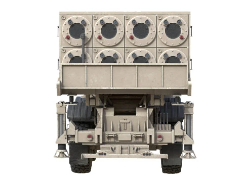 टर्मिनल उच्च ऊंचाई क्षेत्र रक्षा THAAD 3D मॉडल