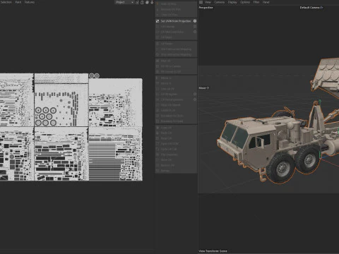 टर्मिनल उच्च ऊंचाई क्षेत्र रक्षा THAAD 3D मॉडल