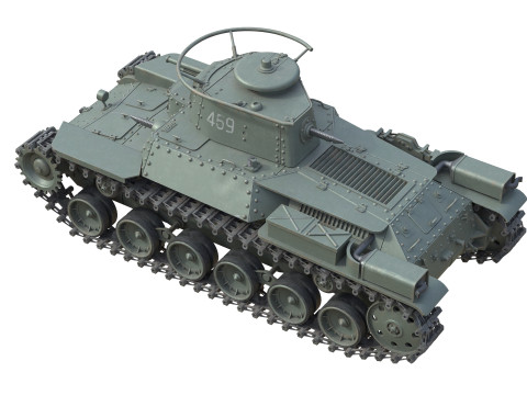 Type 97 Chi-Ha medium tank Modello 3D