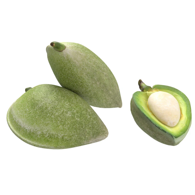 Almond green set 3D Model .c4d .max .obj .3ds .fbx .stl .blend