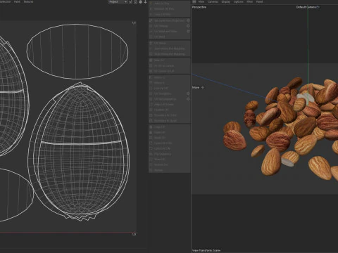 Almond pile 3D Model