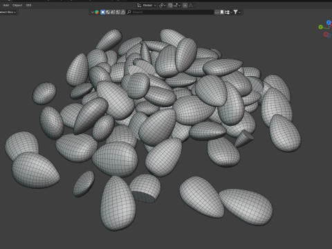 Almond pile 3D 模型