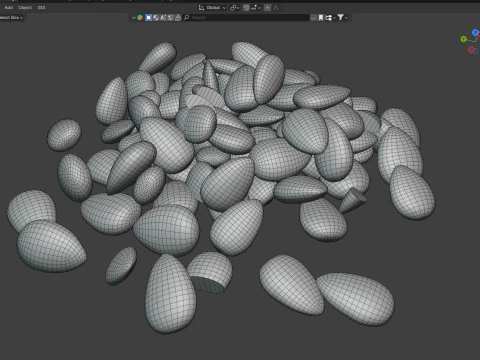 Almond pile 3D Model