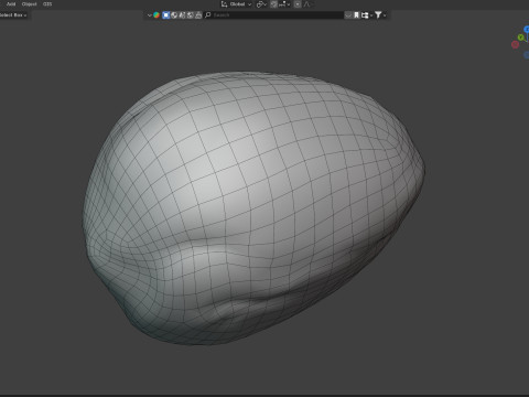 Almond shell v1 3D 模型