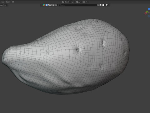 Almond shell v3 3D 모델