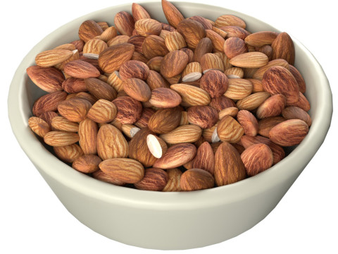 Almonds bowl Modèle 3D