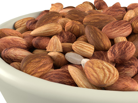 Almonds bowl 3D Model