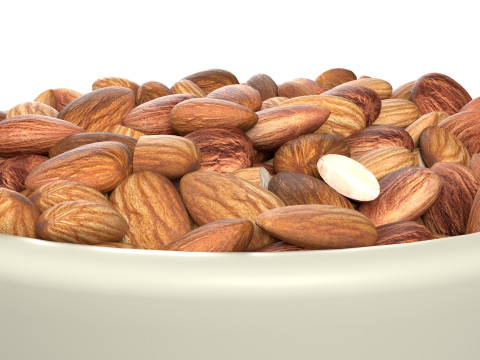 Almonds bowl 3D Model