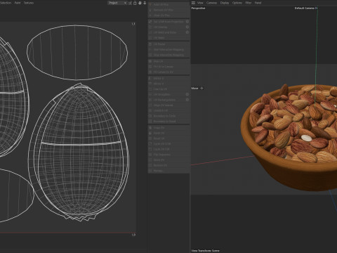 Almonds bowl 3D Model