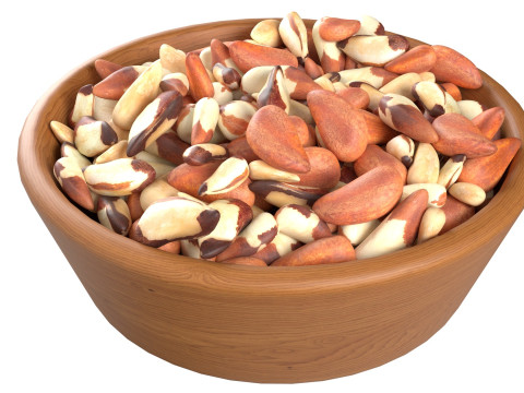 Brazilian nut bowl Modelo 3D