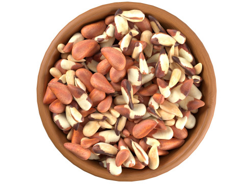 Brazilian nut bowl Modelo 3D