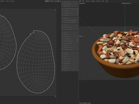 Brazilian nut bowl Modelo 3D