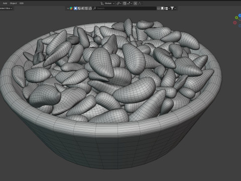 Brazilian nut bowl Modelo 3D