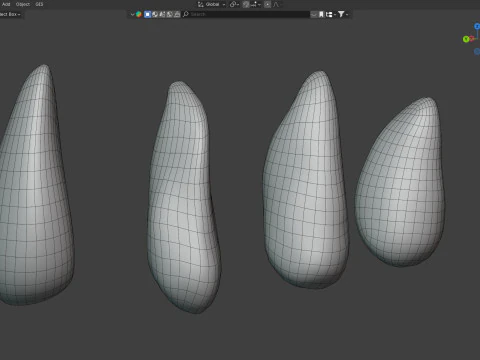 Brazilian nuts 3D Model