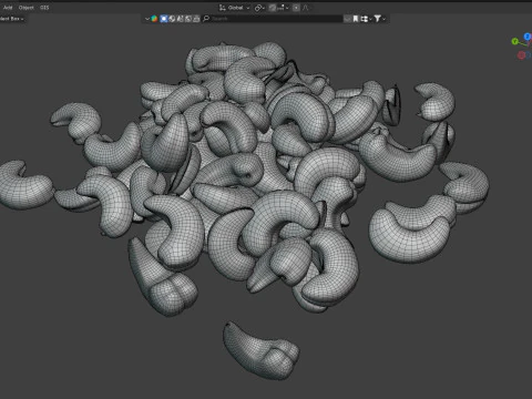 Cashew stapel 3D Model