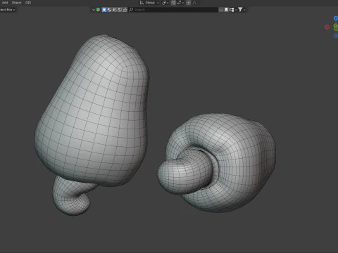 Cashew fruit 3D Model