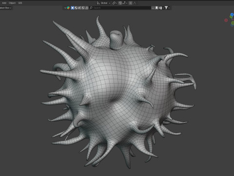 Caster seed fruit v1 3Dモデル